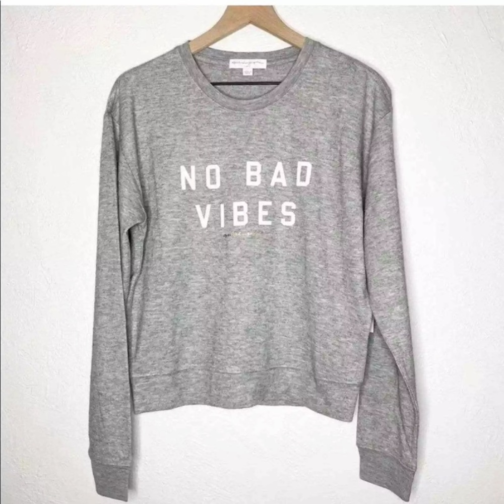 Spiritual Gangster • Vibes Crew Neck Gray Savasana Size XL NWT Retail $78